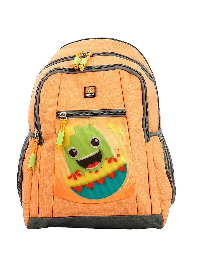 Raman Kido 23.5L Orange Kids School Backpack 