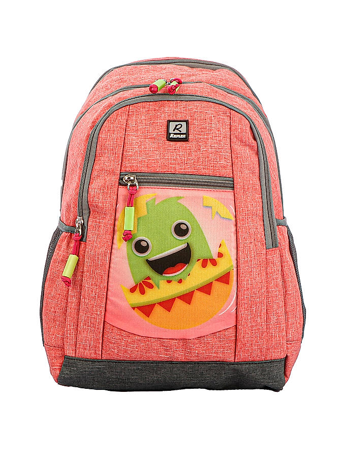 Raman Kido 23.5L Red Kids School Backpack 