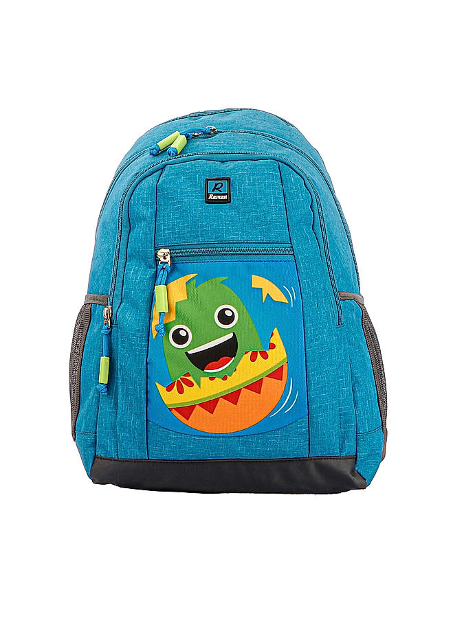 Raman Kido 23.5L Turquoise Blue Kids School Backpack 