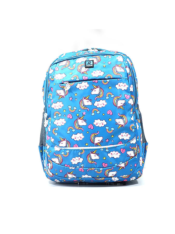 Raman Kido 25L Turquoise Blue Kids School Backpack 