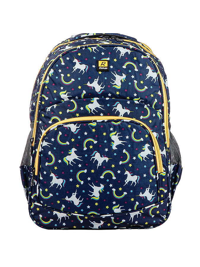 Raman Kido 25L Navy Blue Kids School Backpack 