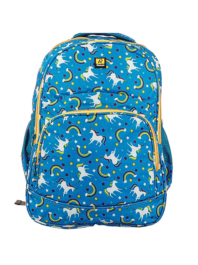 Raman Kido 25L Turquoise Blue Kids School Backpack 