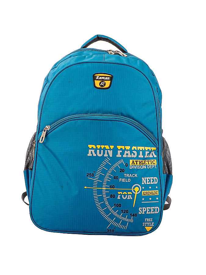 Raman Schooly 34L Turquoise Blue Casual Backpack