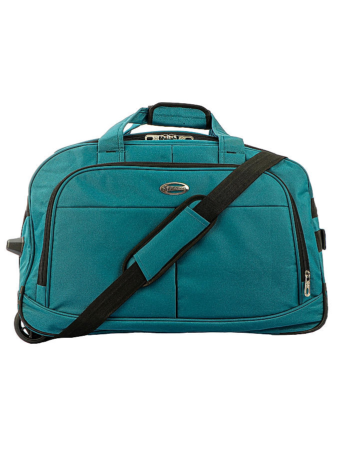 Raman Duffy Trolley 68L 22 inch Sea Green Duffle Trolley Bag