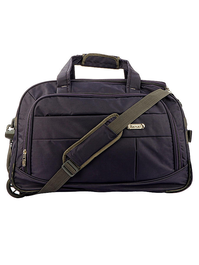 Raman Duffy Trolley 68L 22inch Purple Duffle Trolley Bag