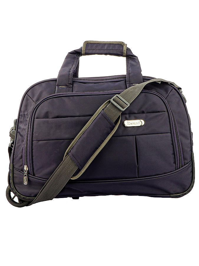 Raman Duffy Trolley 45L 20inch Purple Duffle Trolley Bag