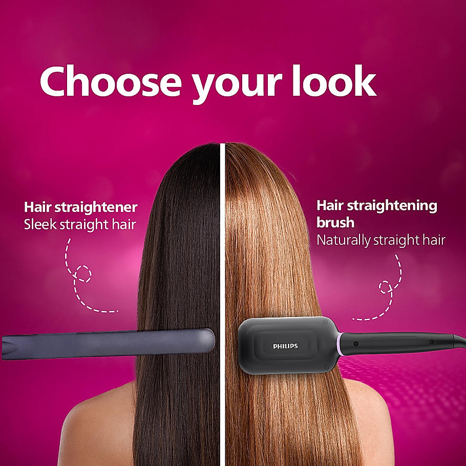 Buy Philips Hair Straightening Brush, BHH880/10 Online at Philips E-shop