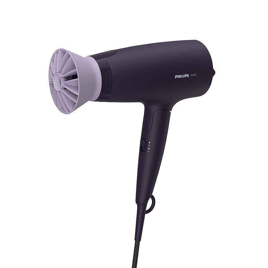 Hair Dryer - | Powerful drying with less heat I Advanced ionic care for smooth and shiny salon like looks I 1600 W I Men and Women I Cool Shot I ThermoProtect Care I Travel friendly BHD318/00