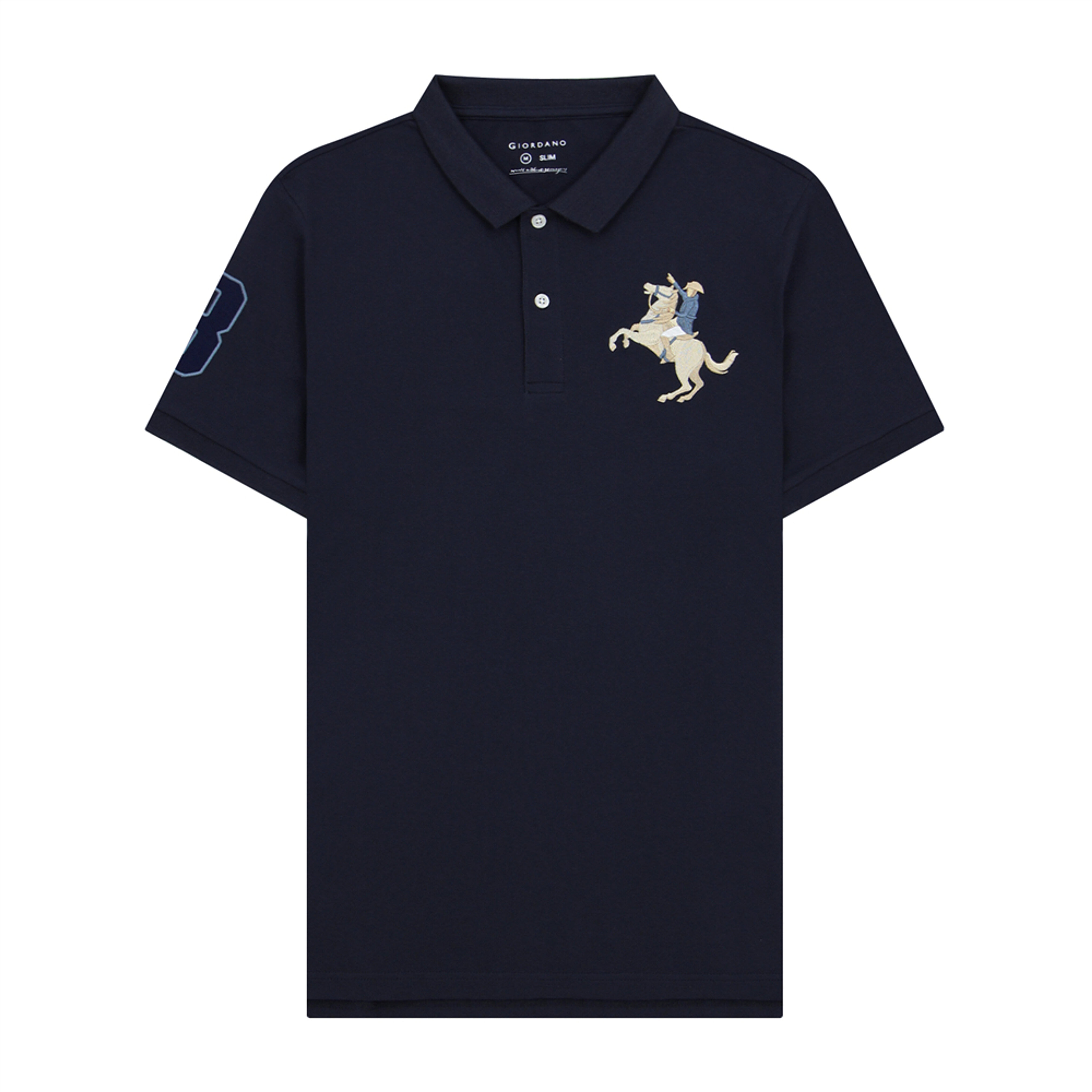 Buy Men s Blue Polo Online at Giordano 0101321057