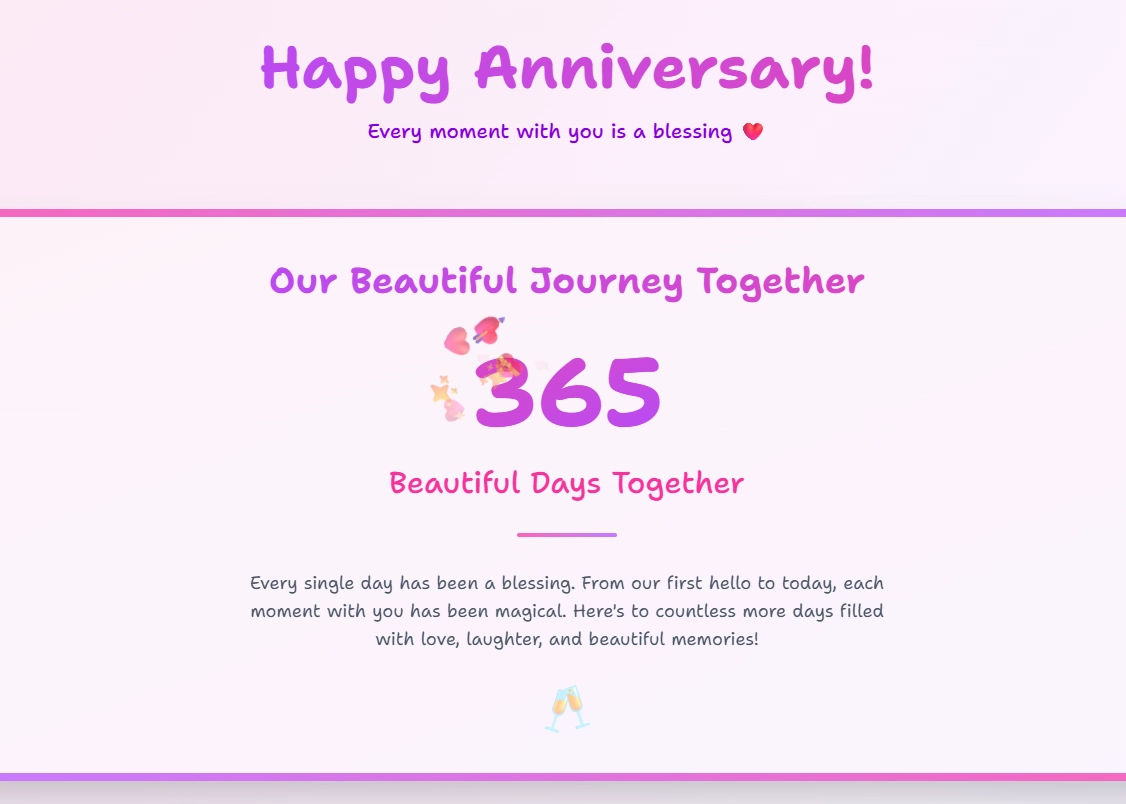 Anniversary Website