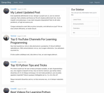Blog App using Django