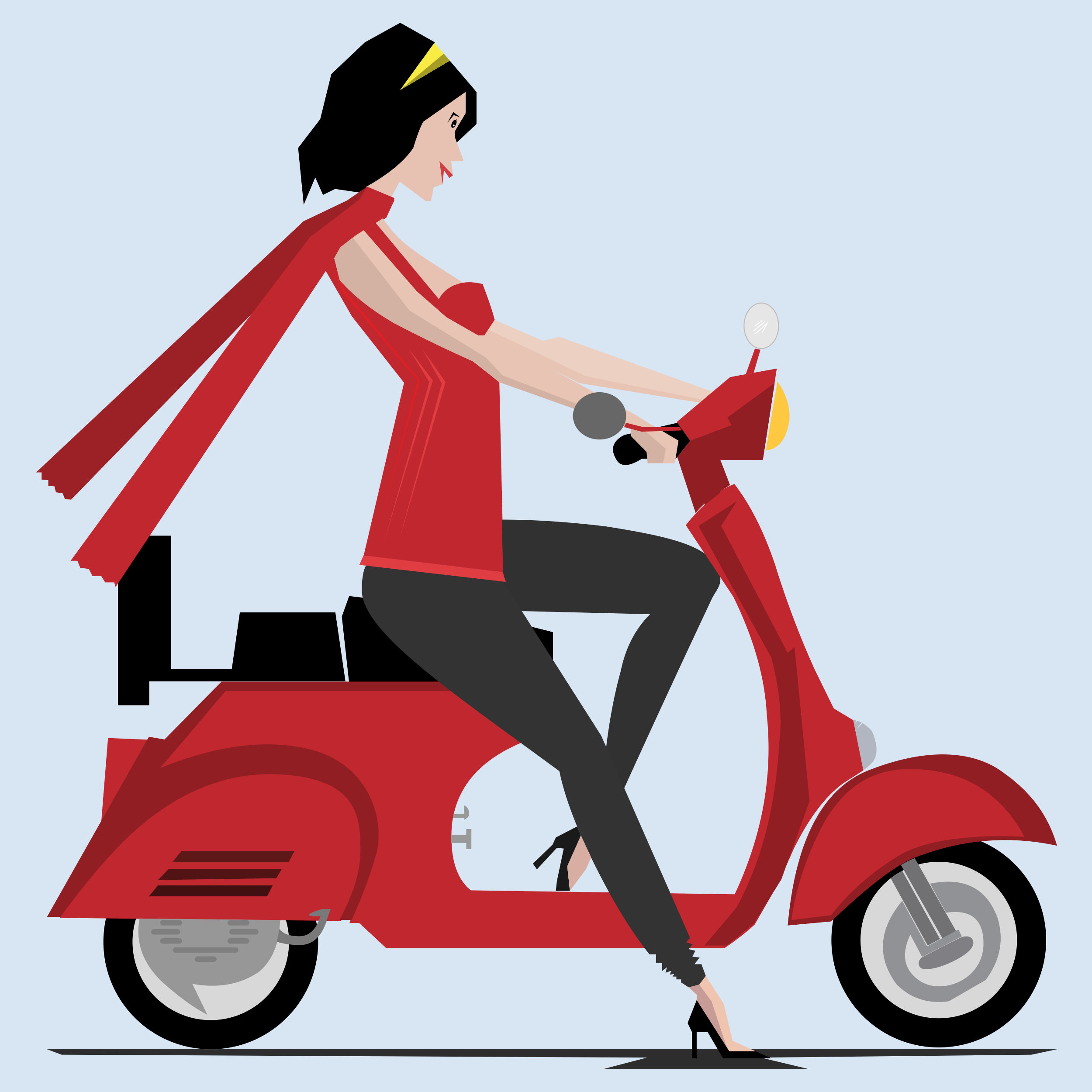 The Vespa Girl, India