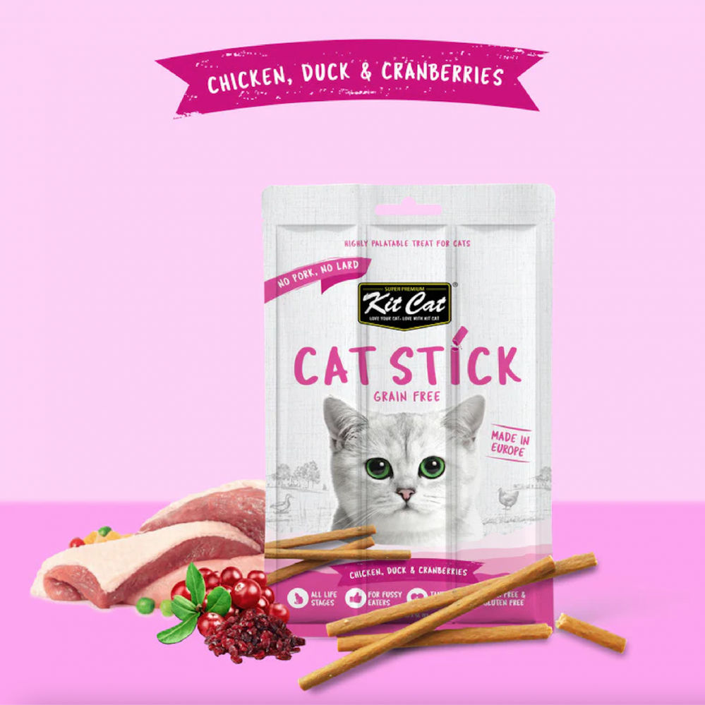 KitCat Cat Stick Chicken, Duck & Cranberries