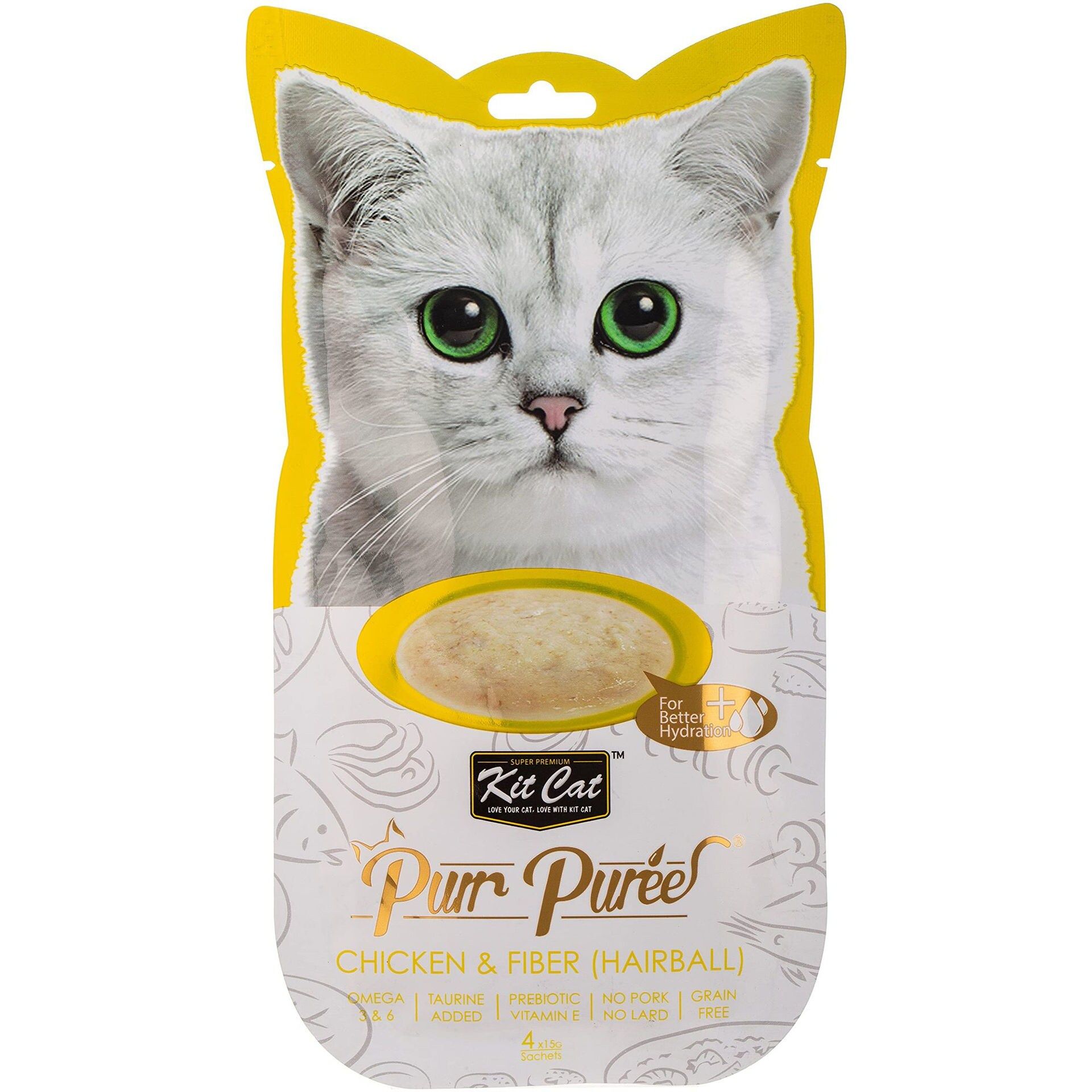 Kit Cat Puree Chicken & Hairball