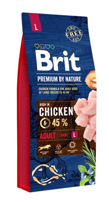 Brit Premium By Nature Adult L 15kg