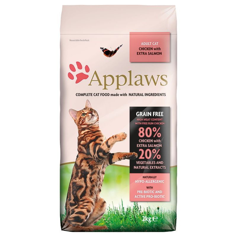 Applaws Adult Cat Chicken With Extra Salmon 400g