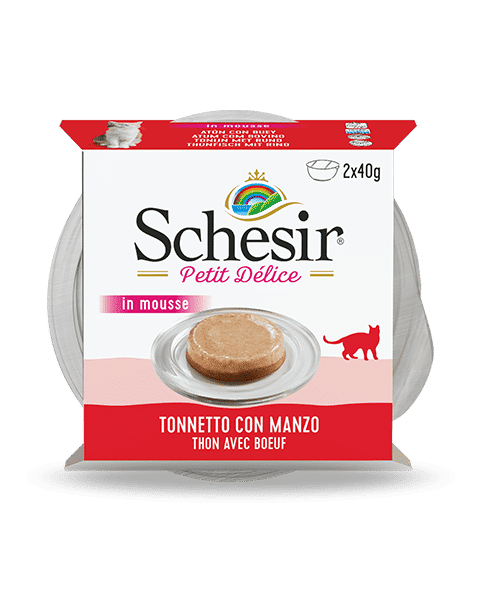 Schesir Petit Delic in Mousse Tuna With Beef