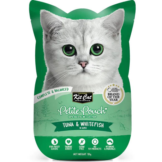 Kit Cat Petite Pouch Tuna & Whitefish 70g