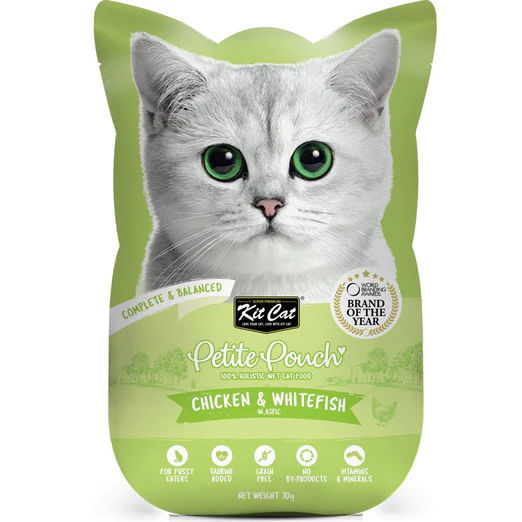 Kit Cat Petite Pouch Chicken & Whitefish 70g