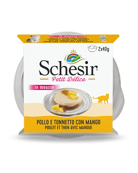 Schesir Petit Delic in Mousse Chicken & Tuna With Mango