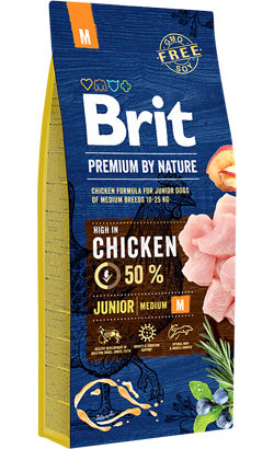 Brit Premium By Nature Junior M 15kg