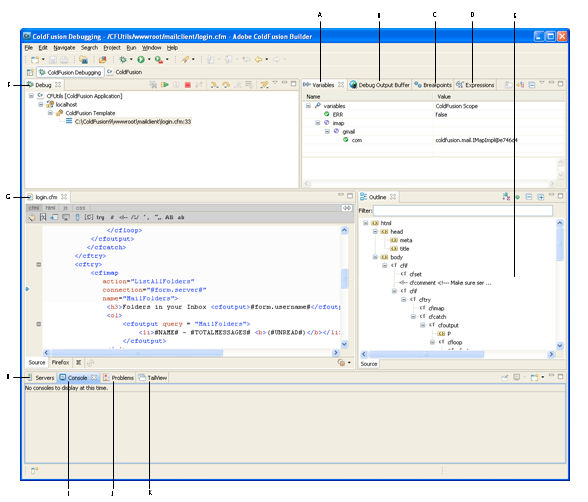 The Coldfusion development environment