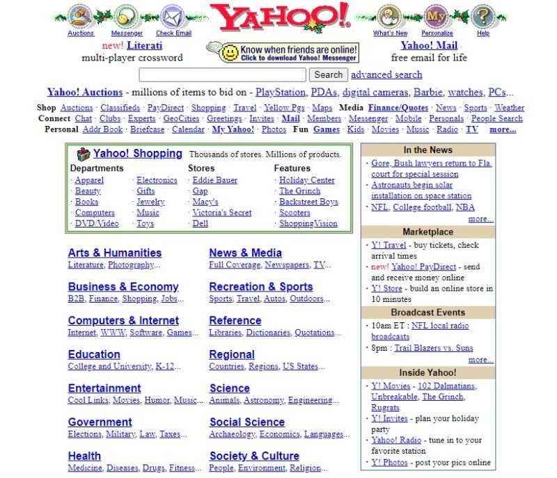 Yahoo! circa 2000