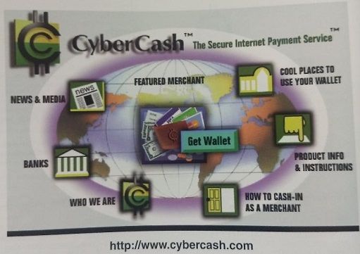 the cybercash website, with info on how to use their wallet software