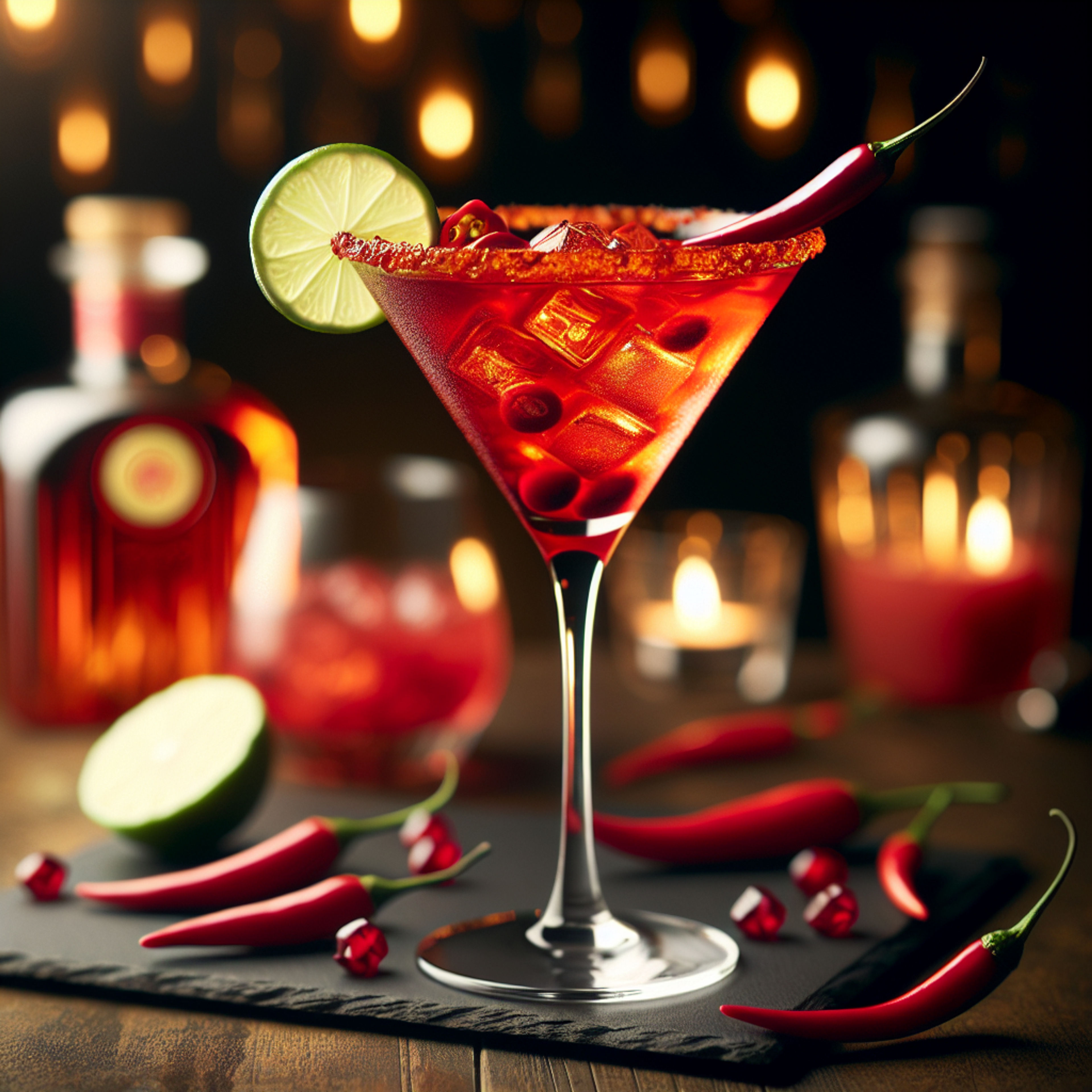 Crimson Blaze Martini