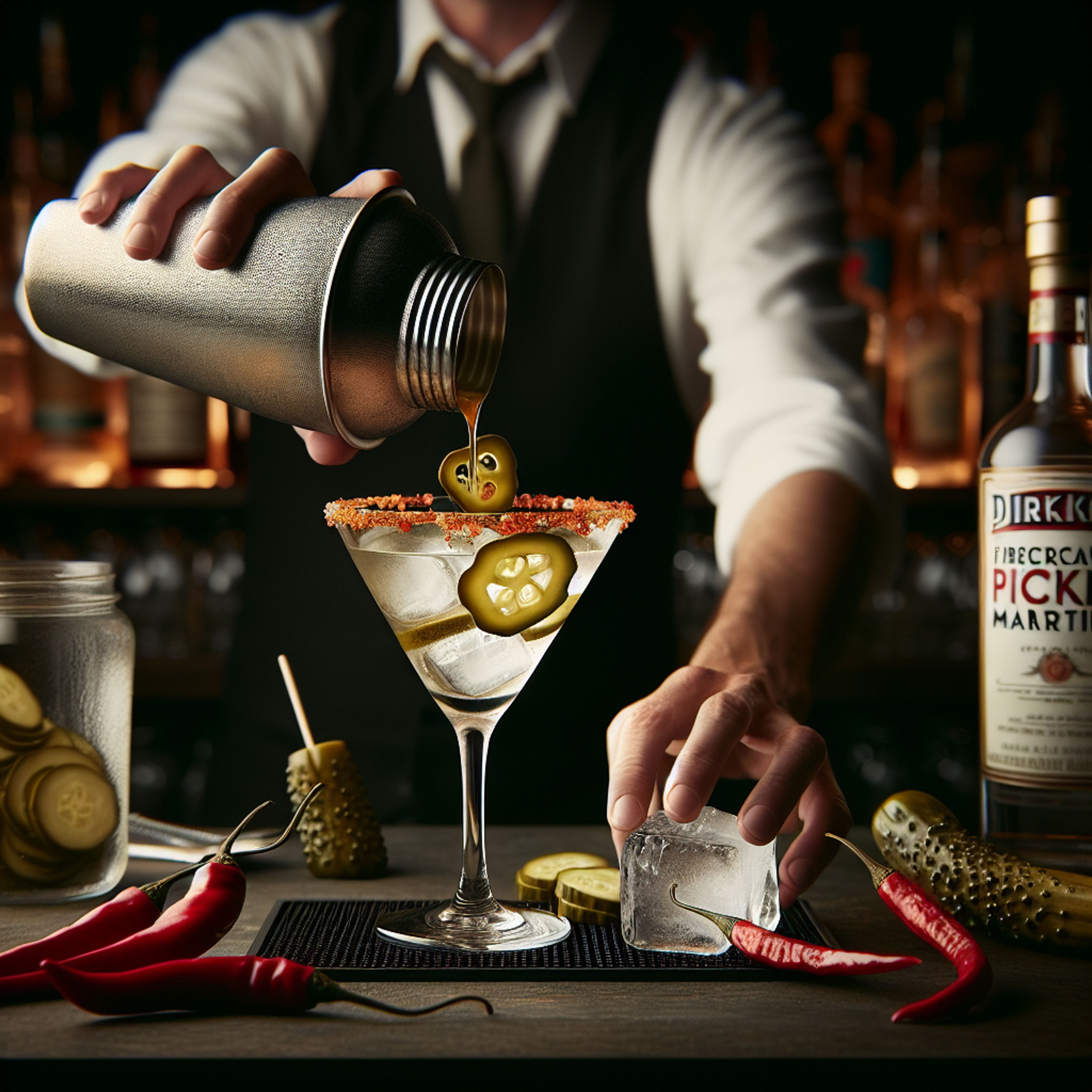 Firecracker Pickle Martini