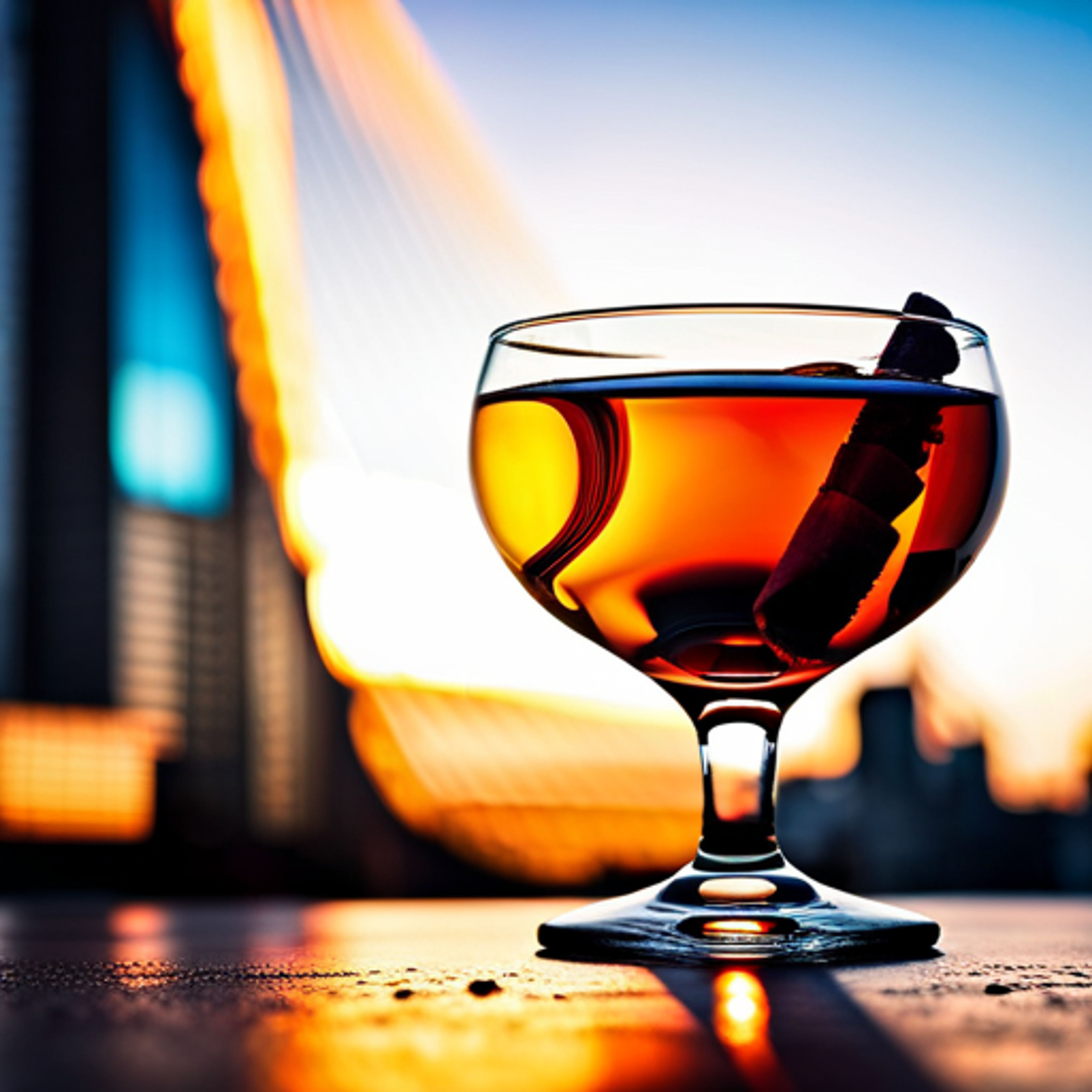 Golden Honey Manhattan