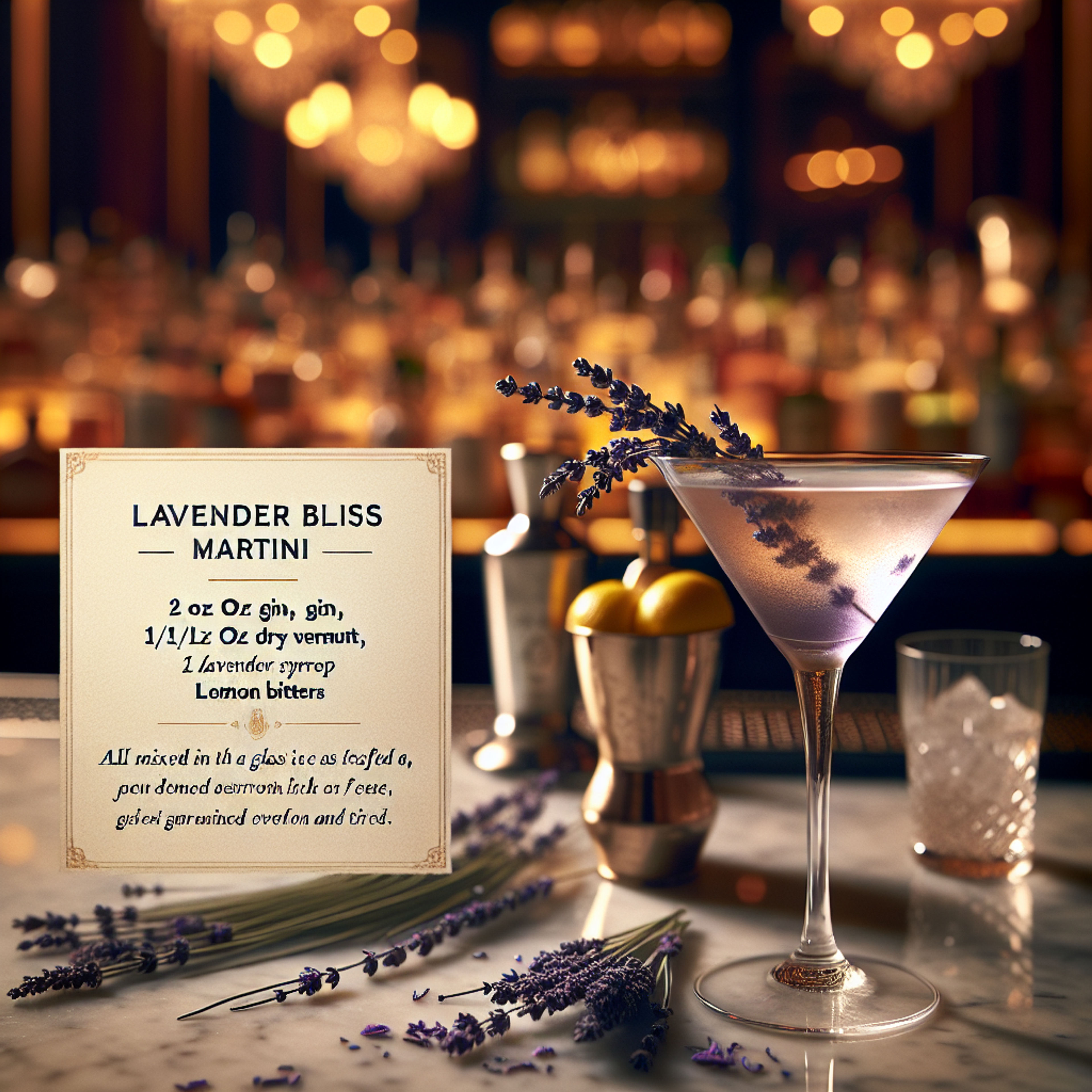 Lavender Bliss Martini