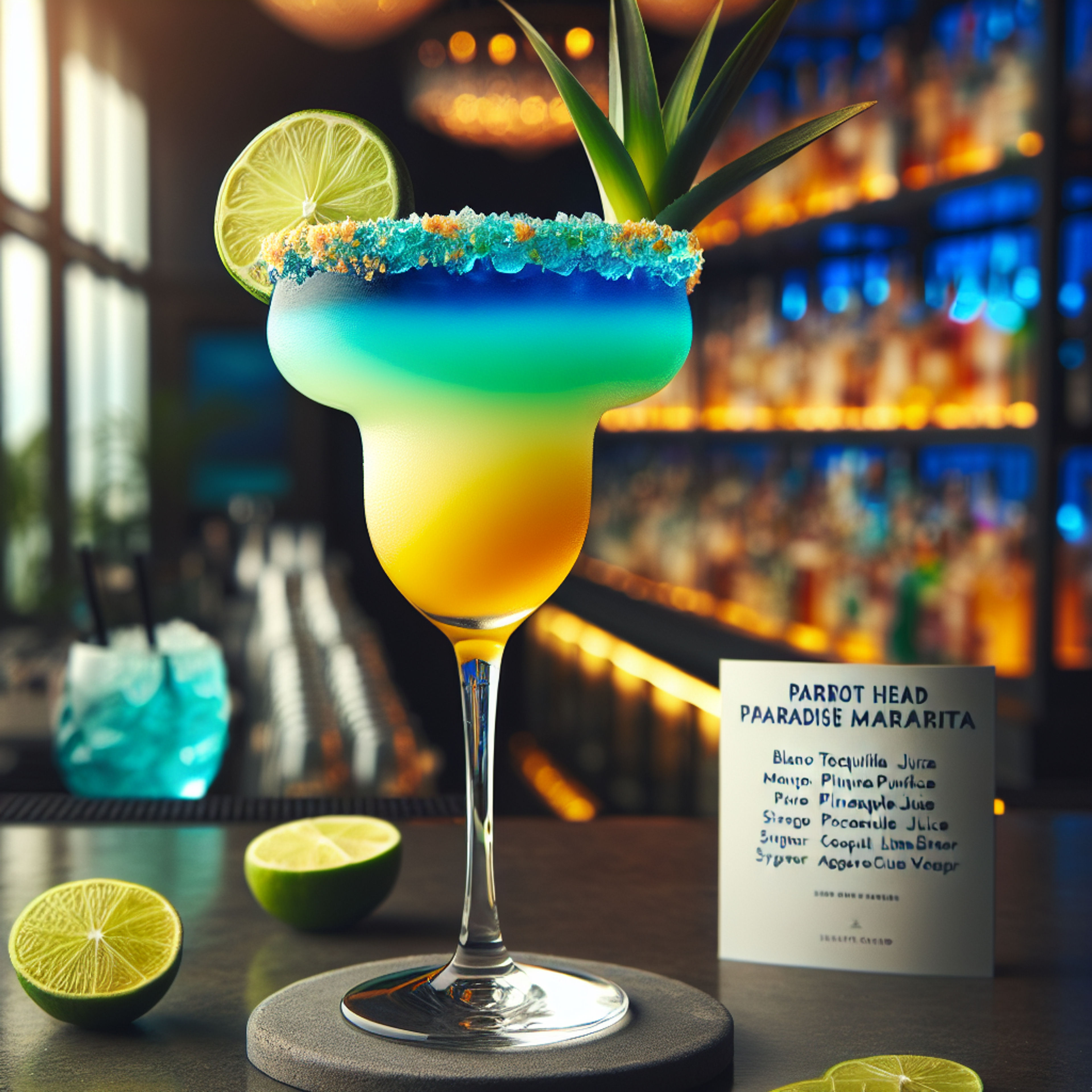 Parrot Head Paradise Margarita, Tropical twist on classic margarita(02)