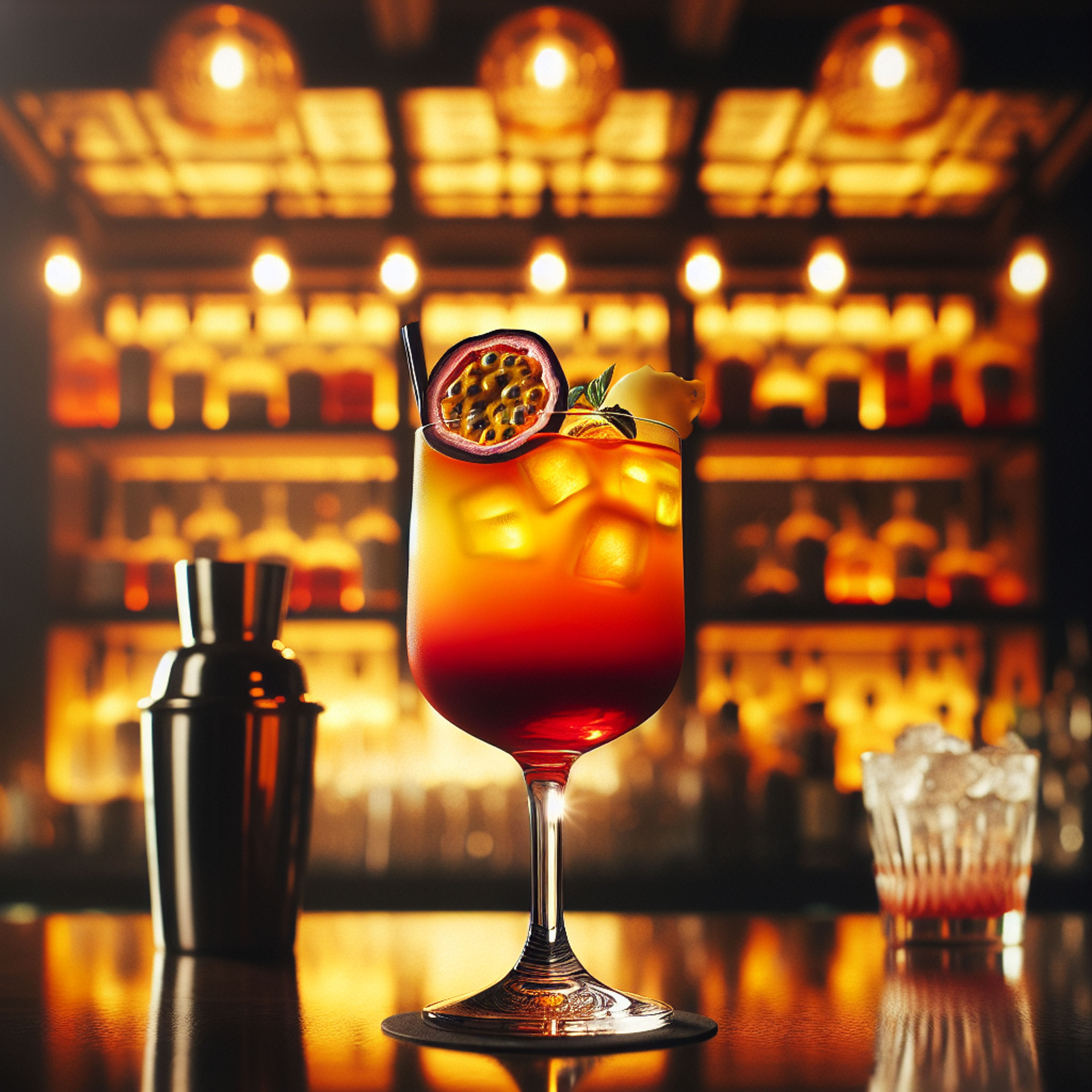 Passion Fruit Tequila Sunrise