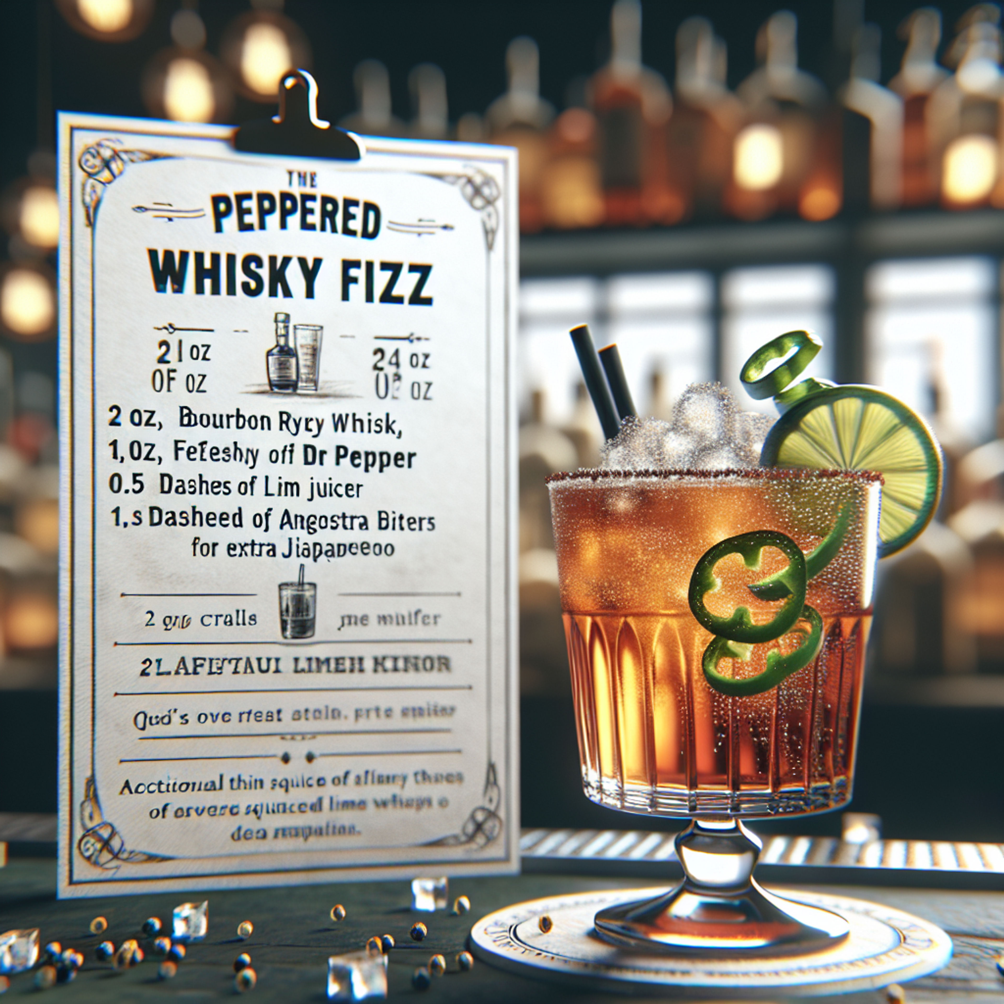 Peppered Whisky Fizz