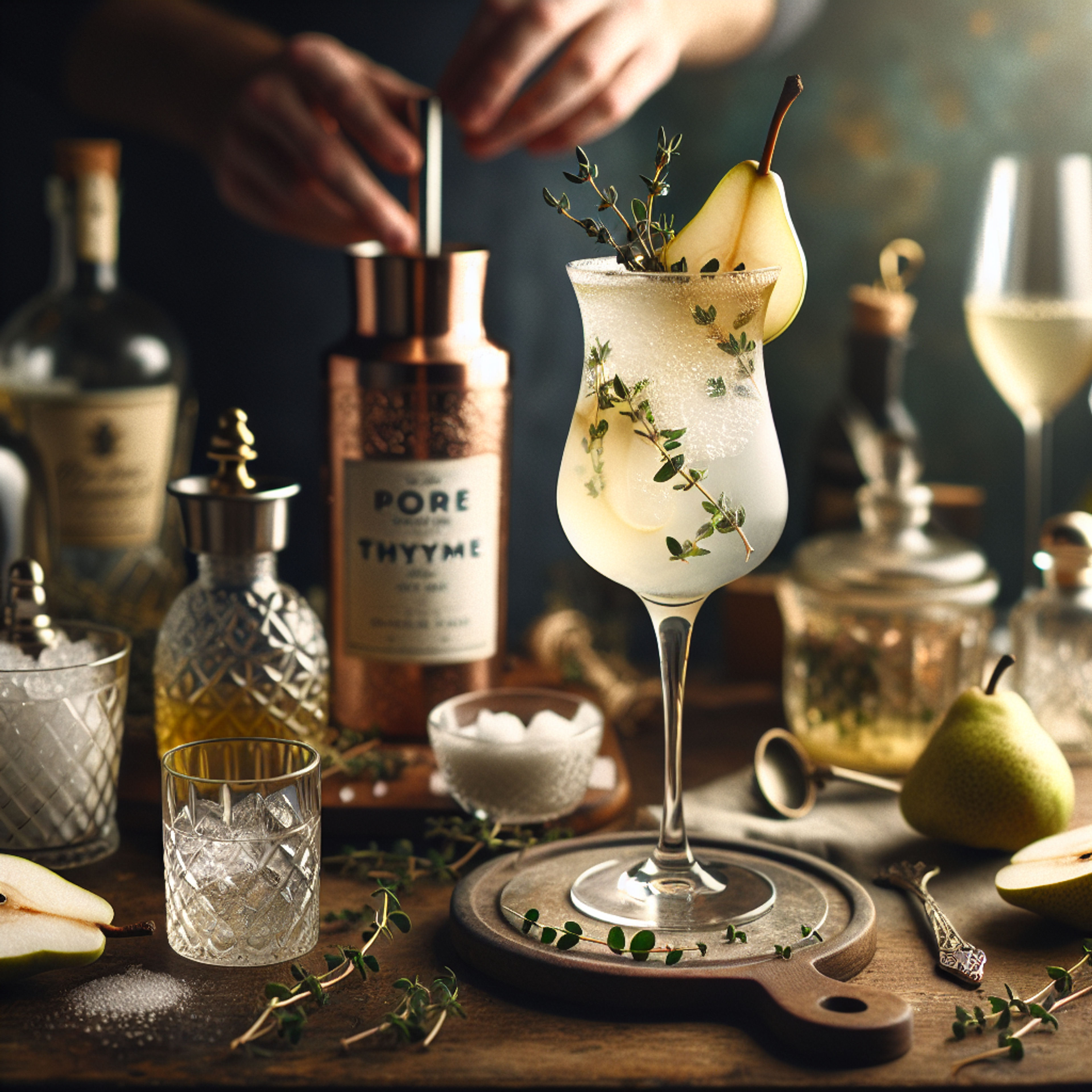 Poire Thyme Fizz