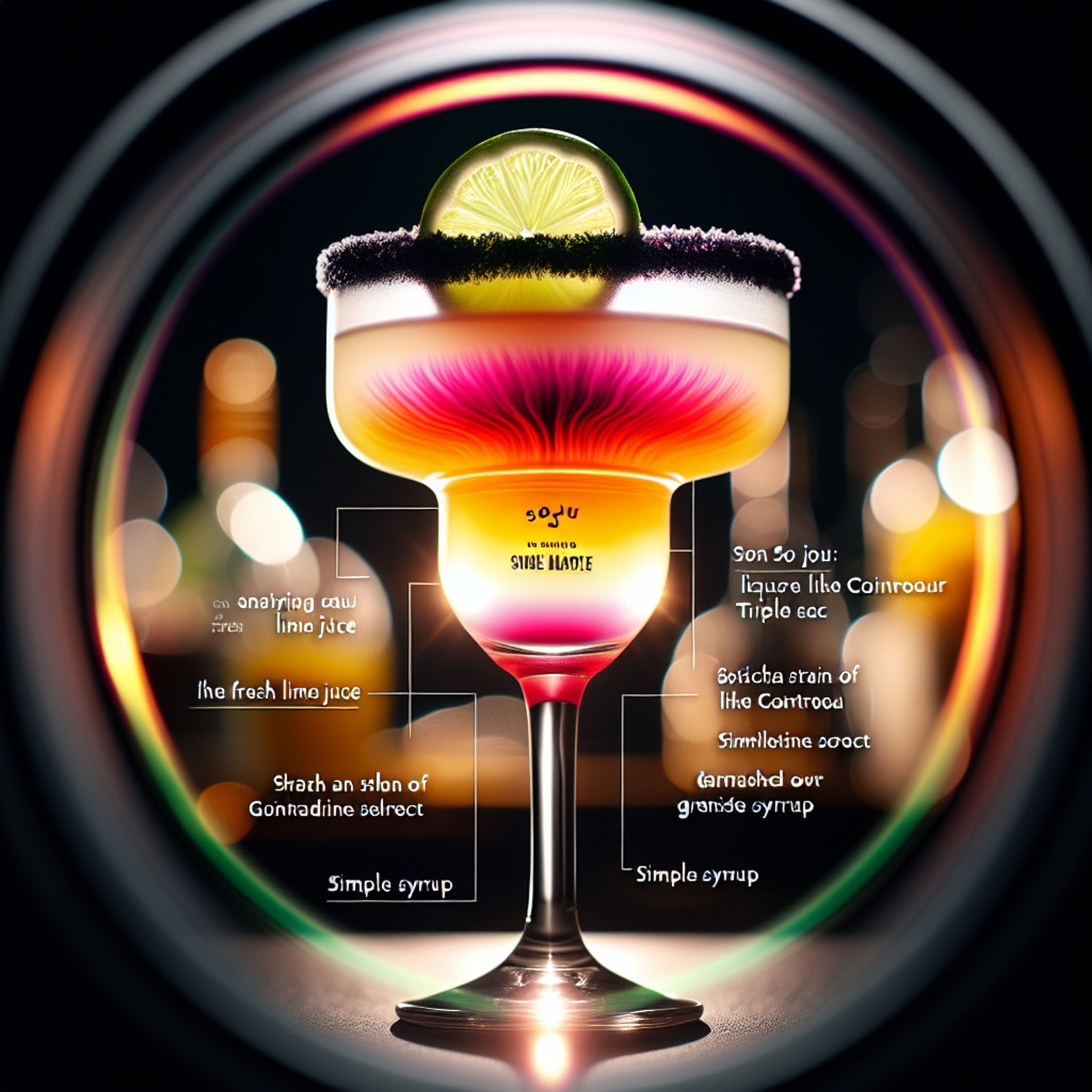 Cocktail Recipes with Splash Of Grenadine Syrup created by AI