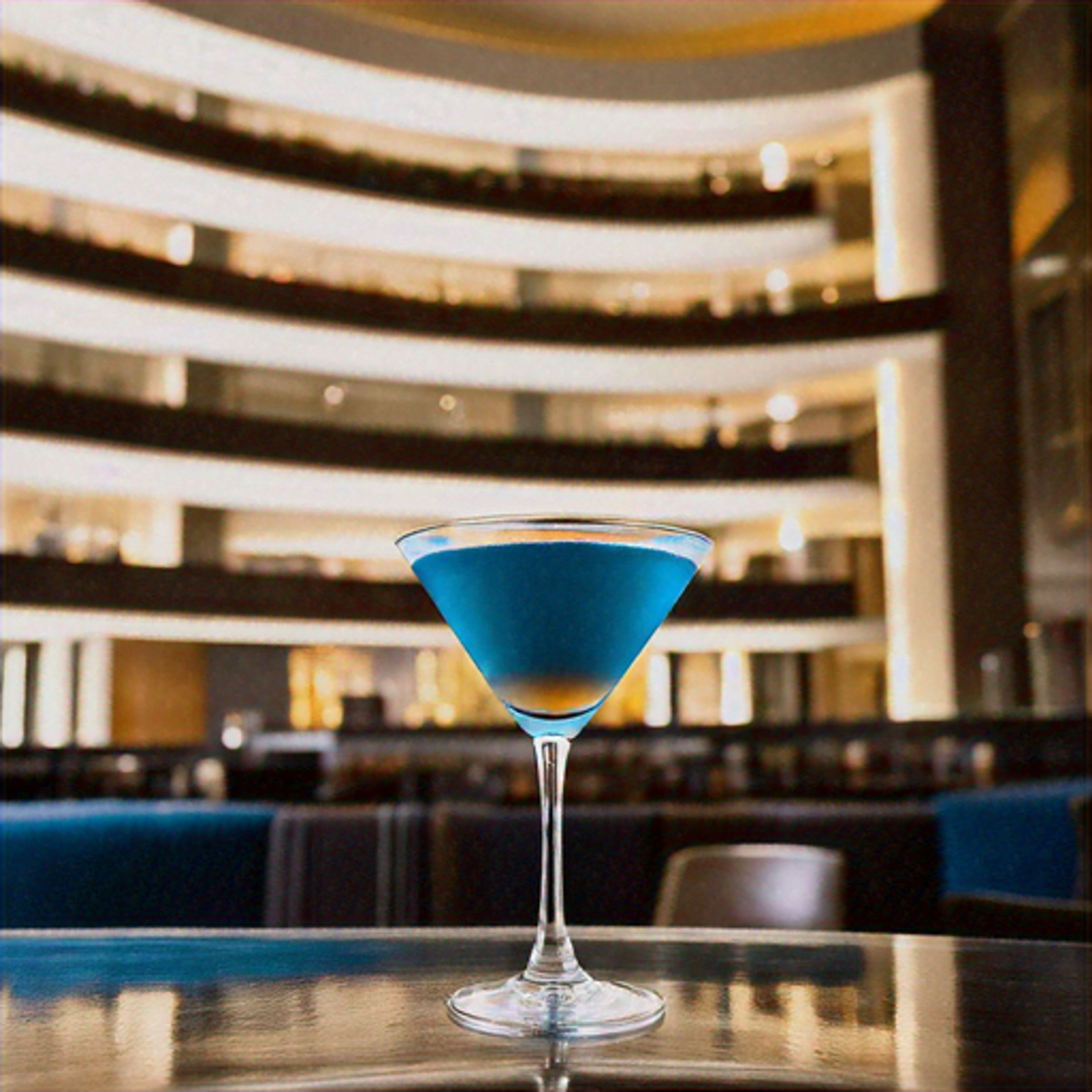 Texas Blues Midnight Serenade Martini