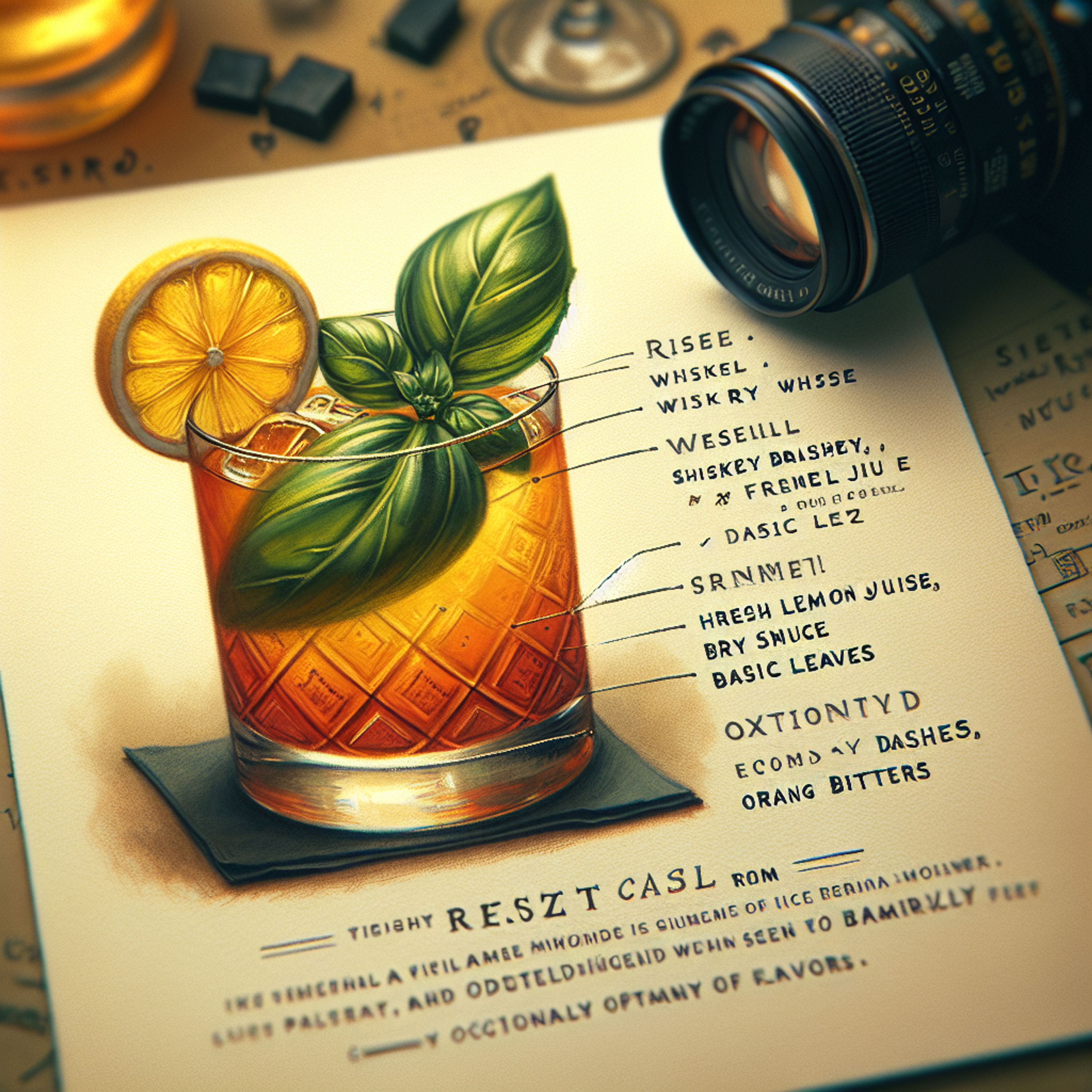 Whiskey Basil Zest