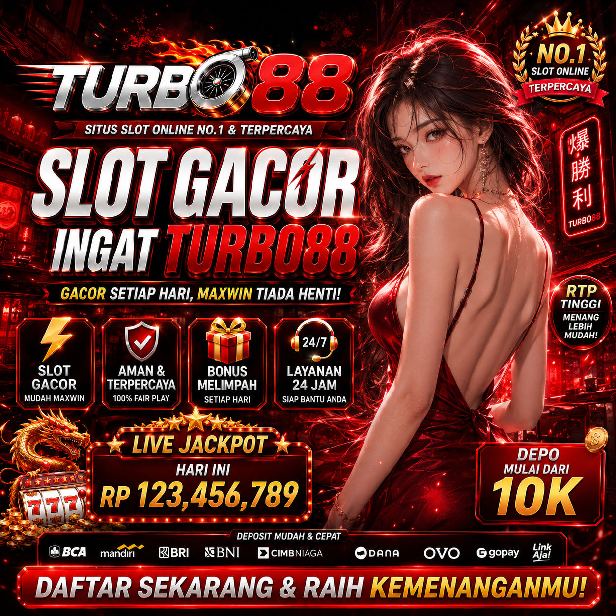 TURBO88: Situs Slot Gacor Resmi Gampang Menang Andalan Link Slot88 Hari Ini