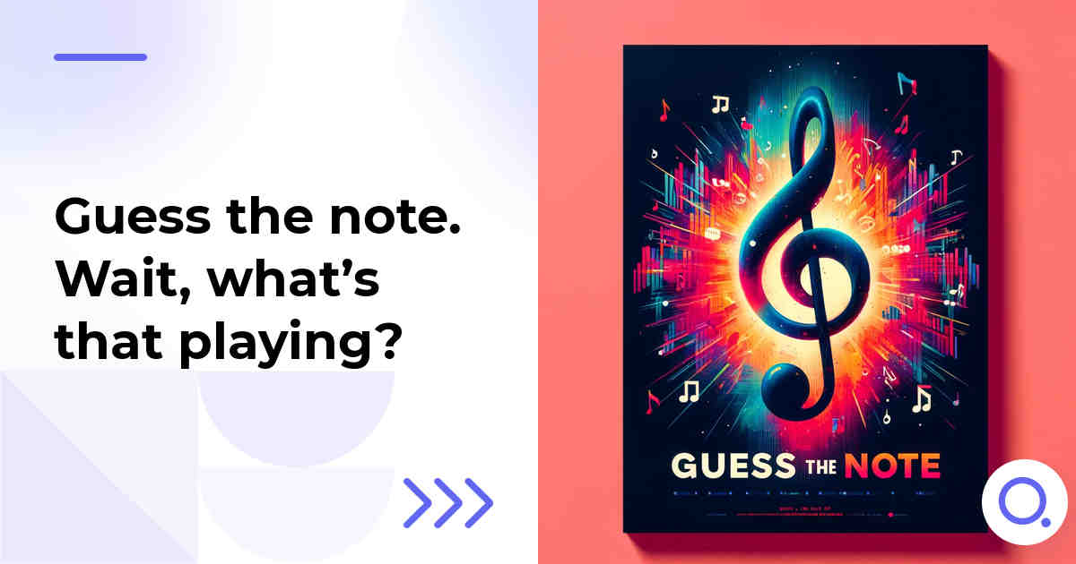 Guess the note. Wait, what’s that playing?