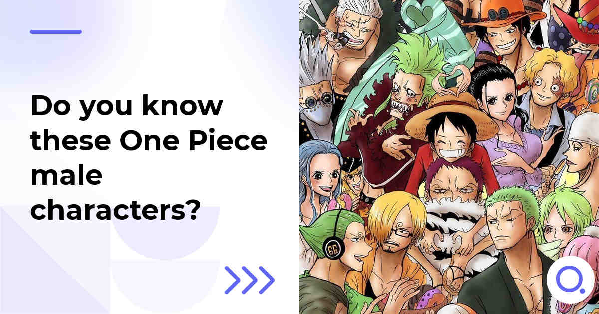 Do you know these One Piece male characters?