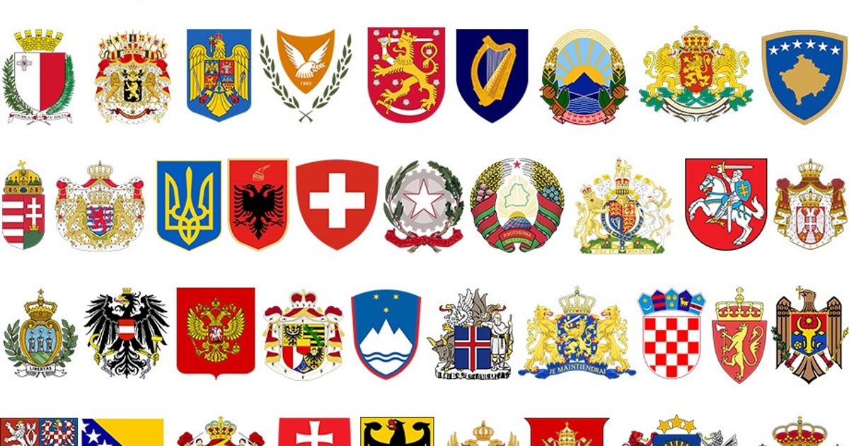 Герби різних країн Ч.1 - Спробуй відповісти на всі питання