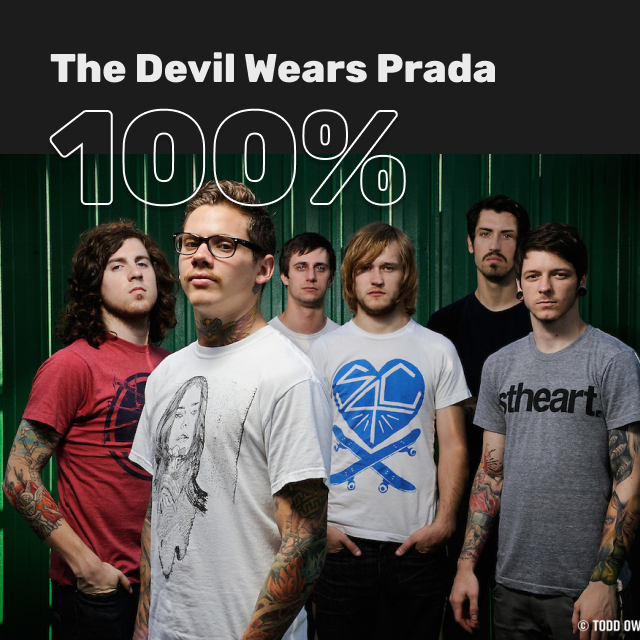 100% The Devil Wears Prada. Wait, what’s that playing?