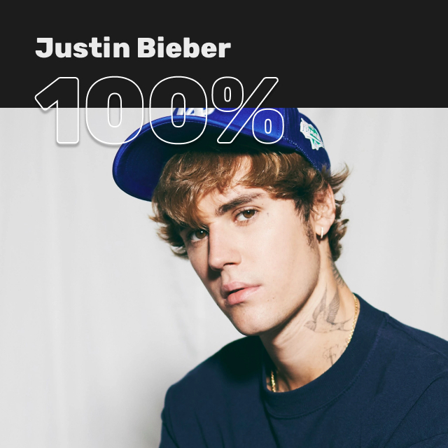 100% Justin Bieber. Wait, what’s that playing?