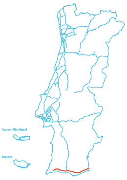 Mapa Euroscut Algarve