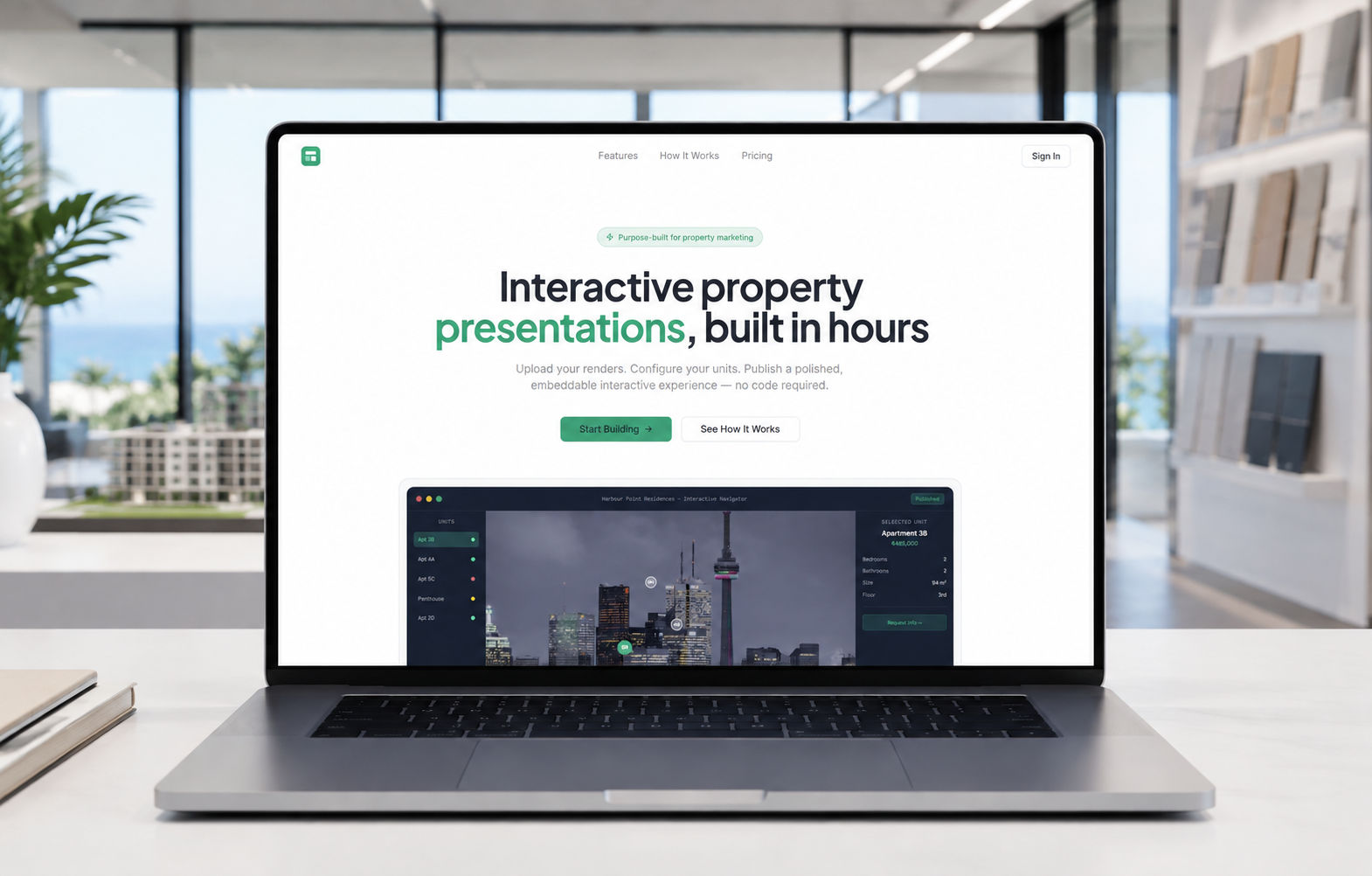 Custom sales and project software for property developers by Laurent Visuals