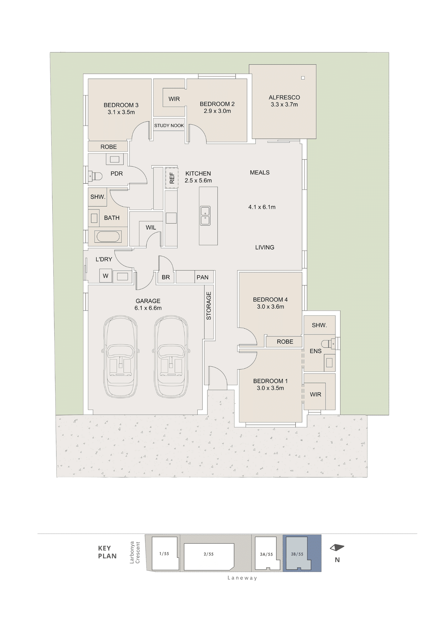 Residence Three — Floor Plan