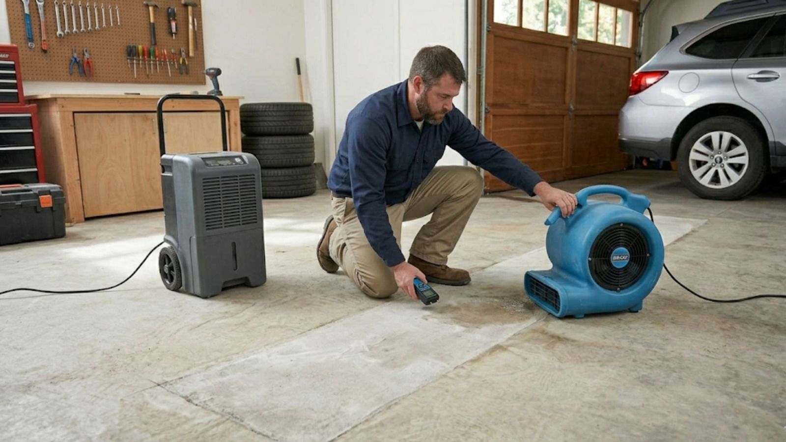 Flood Damage To Hardwood Floors in Philo, IL
