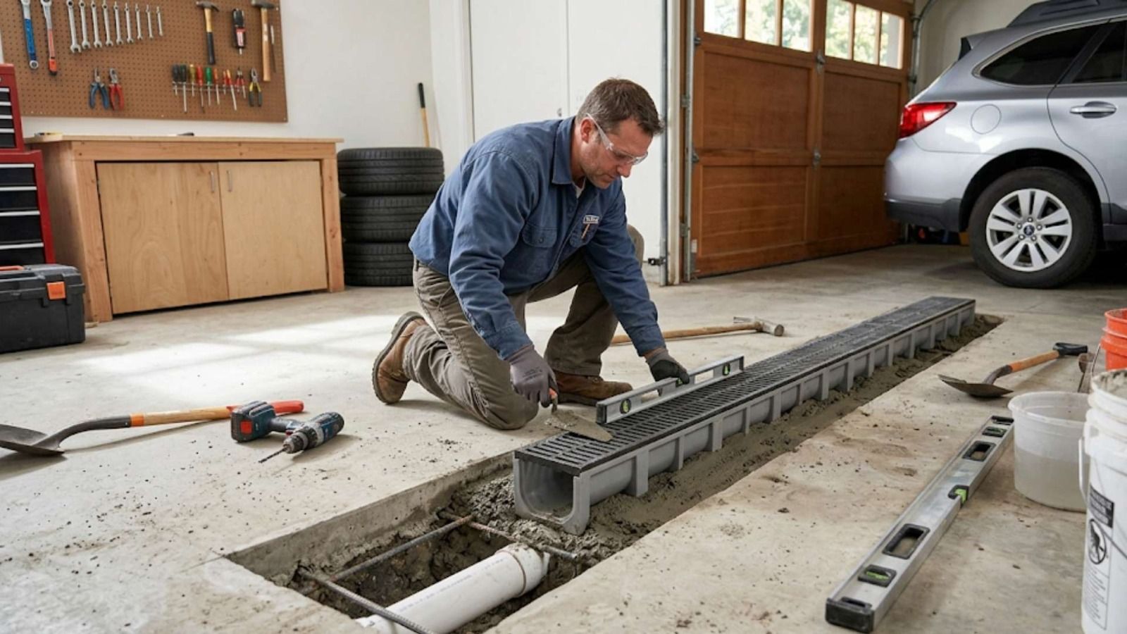Garage Drain Installation in Lyons Falls, NY